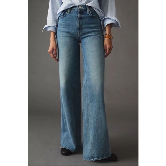 NWT- Mother Superior- The Lasso Heel- Wide Leg- Sz34- How 2 Talk 2 a Tiger Color - Picture 4 of 16